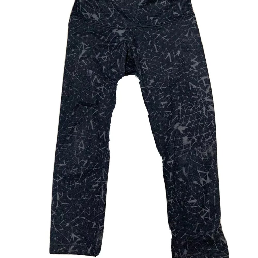 Lululemon Leggings Size 6 Black 3/4